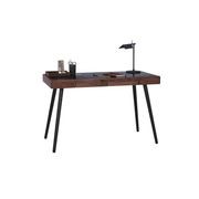 RETH Study Desk 120cm - Walnut & Black gallery detail image