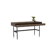 HAMILTON Study Desk Solid Acacia Wood 140cm - Toffee gallery detail image