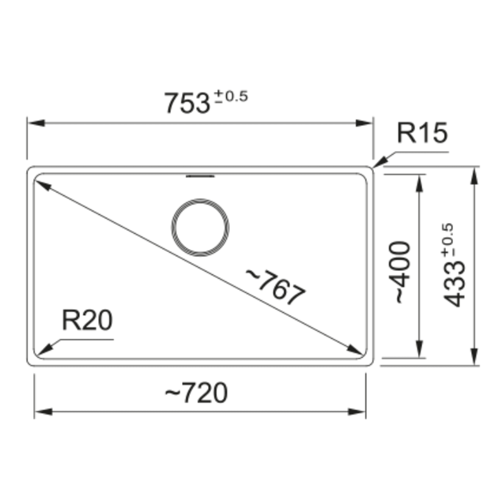 Maris Single Bowl Sink gallery detail image