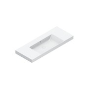 Zero 125 Centre Basin No Taphole Gloss White gallery detail image