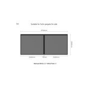 Retractable Shade Blind For Baltic Freestanding Pergola 2.0 gallery detail image