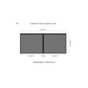 Retractable Shade Blind For Baltic Wall Mounted Pergola 2.0 gallery detail image