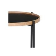 TANIX Side Table - Round - Black gallery detail image