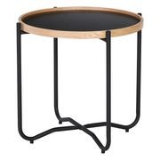 TANIX Side Table - Round - Black gallery detail image