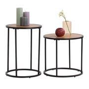 BRADFORD Side Table 45cm - Natural & Black gallery detail image