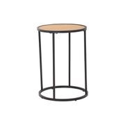 BRADFORD Side Table 40cm  - Natural & Black gallery detail image