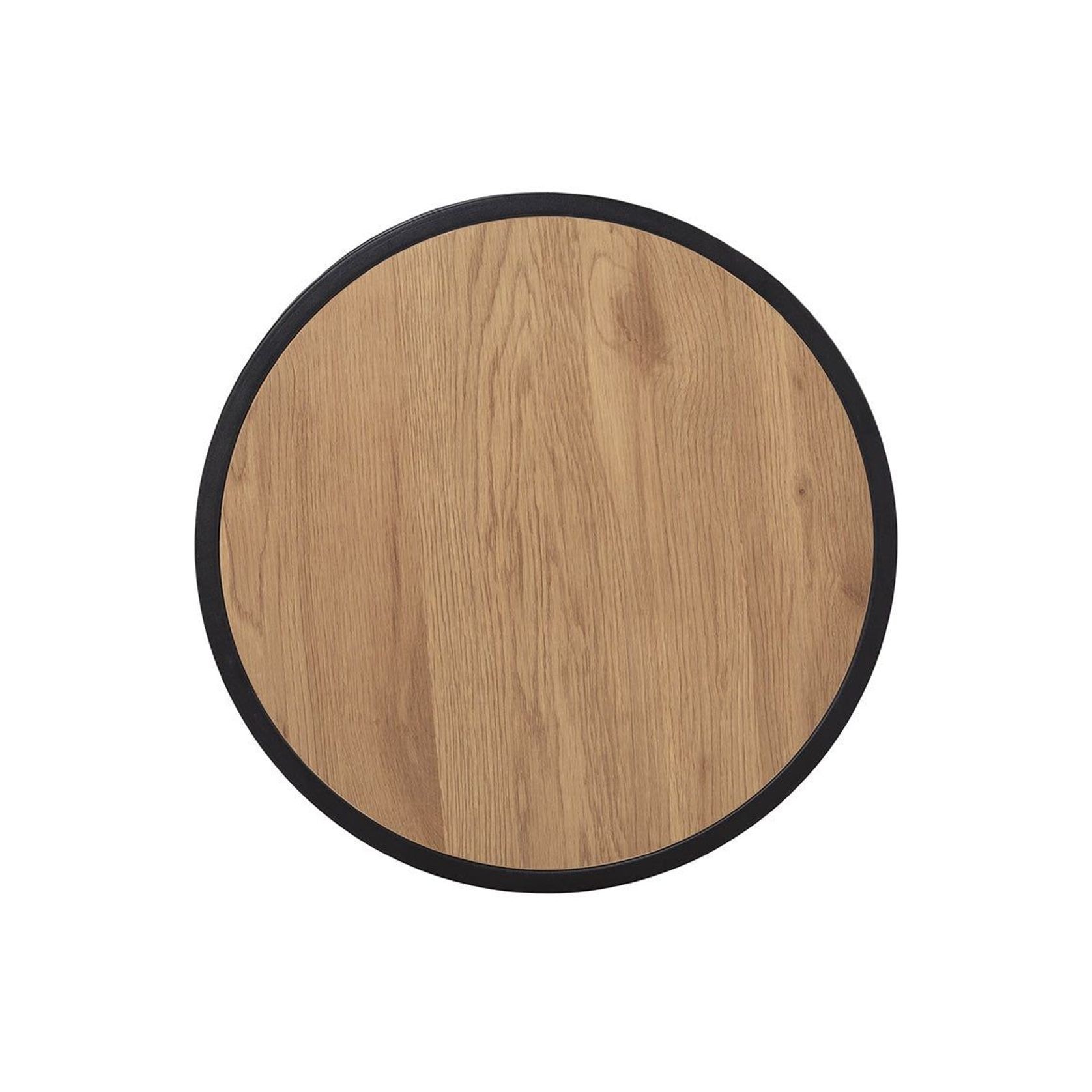 BRADFORD Side Table 40cm  - Natural & Black gallery detail image