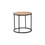 BRADFORD Side Table 45cm - Natural & Black gallery detail image
