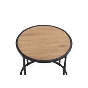 BRADFORD Side Table 45cm - Natural & Black gallery detail image