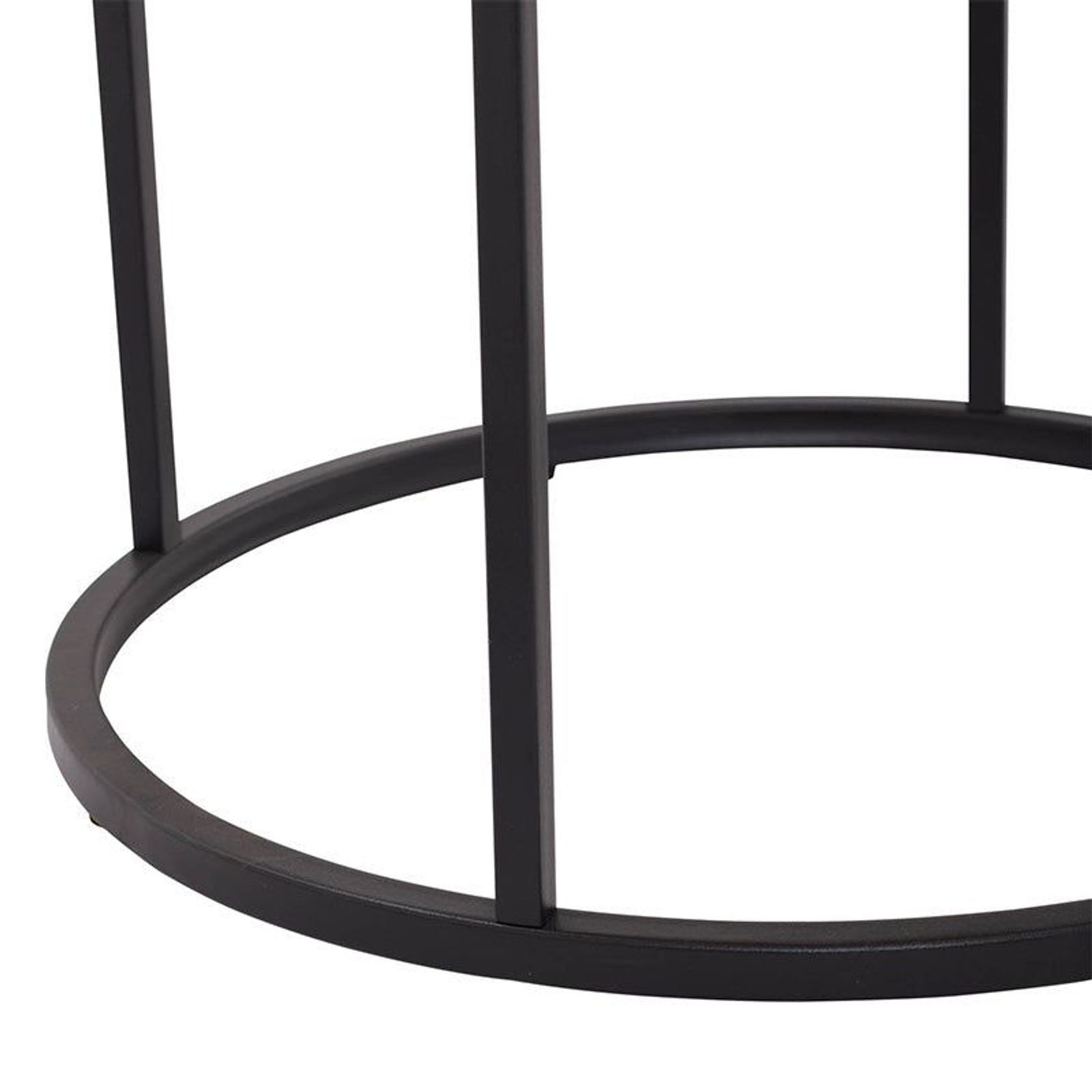 BRADFORD Side Table 45cm - Natural & Black gallery detail image