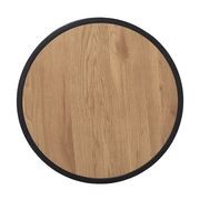 BRADFORD Side Table 45cm - Natural & Black gallery detail image