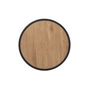 BRADFORD Side Table 45cm - Natural & Black gallery detail image