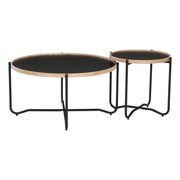 TANIX Side Table - Round - Black gallery detail image