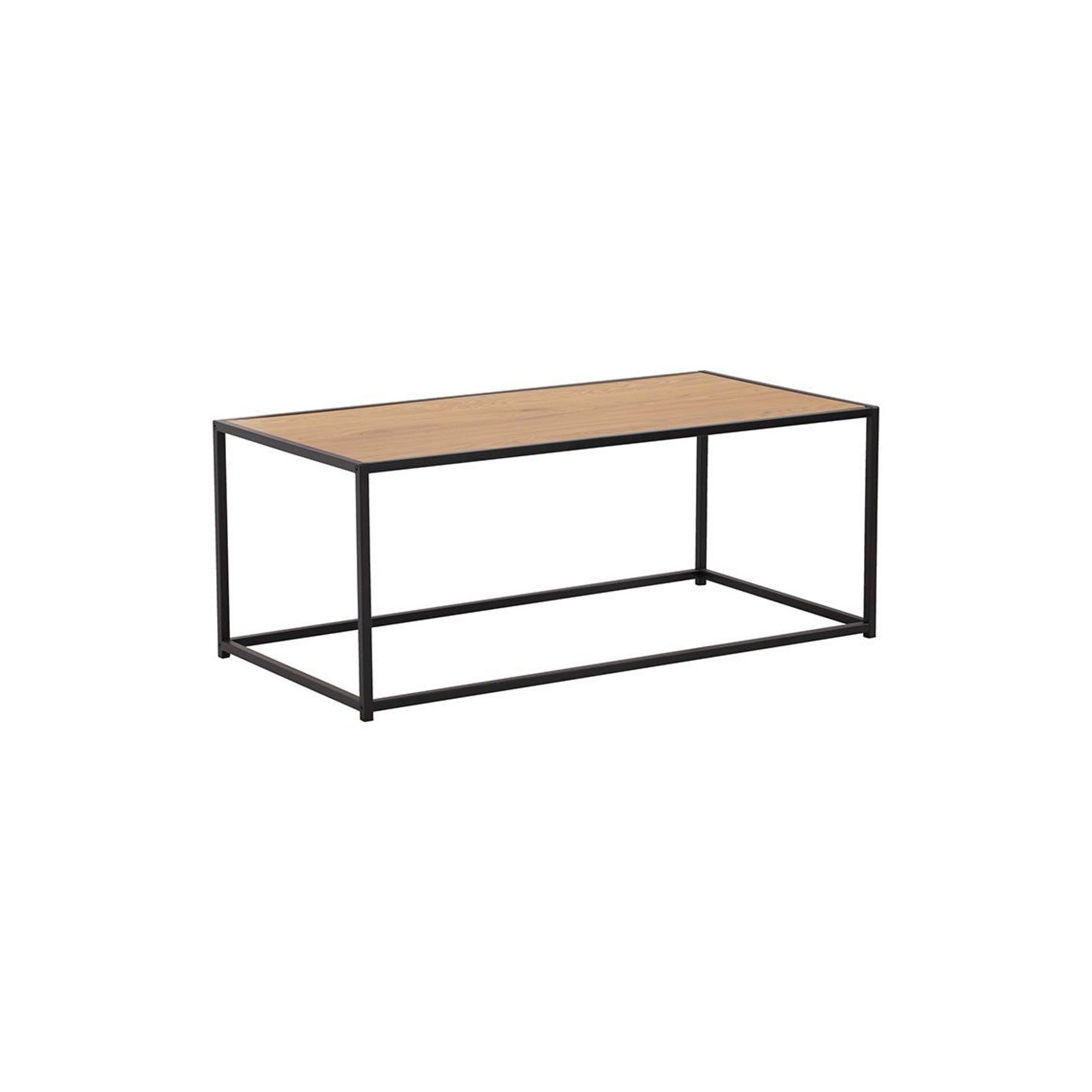 BRADFORD Coffee Table 100cm - Natural & Black gallery detail image