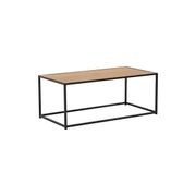 BRADFORD Coffee Table 100cm - Natural & Black gallery detail image