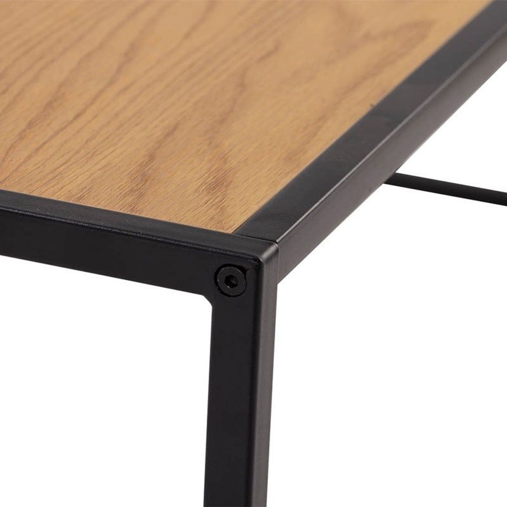 BRADFORD Coffee Table 100cm - Natural & Black gallery detail image