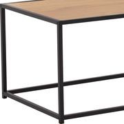 BRADFORD Coffee Table 100cm - Natural & Black gallery detail image