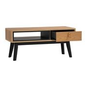CASTOR Coffee Table 100cm - Natural, Navy Blue & Black gallery detail image