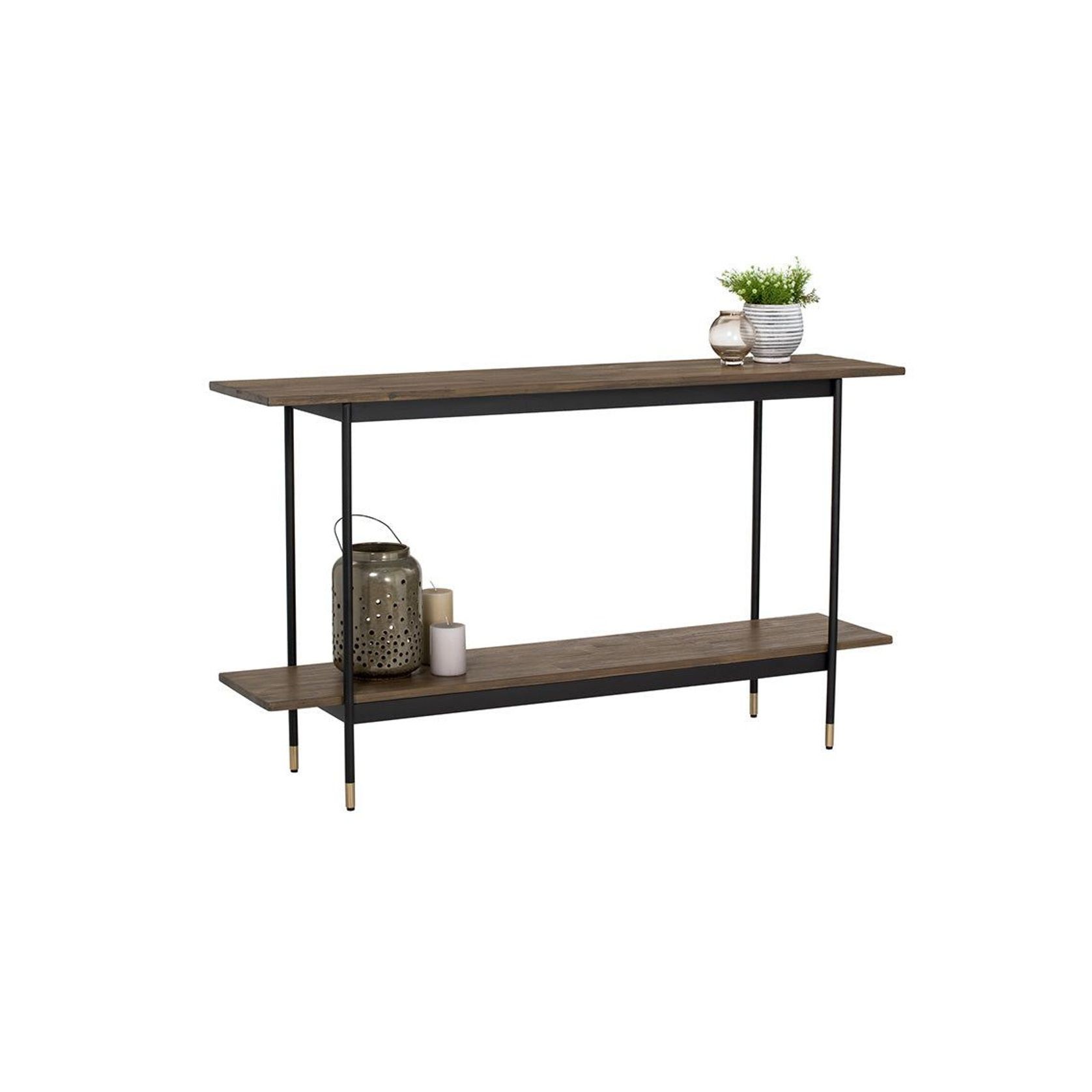 HAMILTON Console Table Solid Acacia Wood 140cm - Toffee gallery detail image