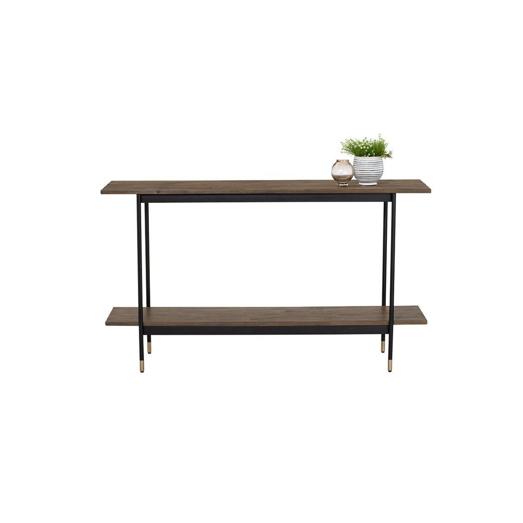 HAMILTON Console Table Solid Acacia Wood 140cm - Toffee gallery detail image