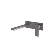 Phoenix Gloss MKII SwitchMix Wall Basin / Bath Mixer Set 200mm - Brushed Carbon gallery detail image