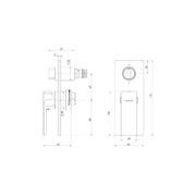 Phoenix Gloss MKII SwitchMix Shower / Bath Diverter - Brushed Carbon gallery detail image