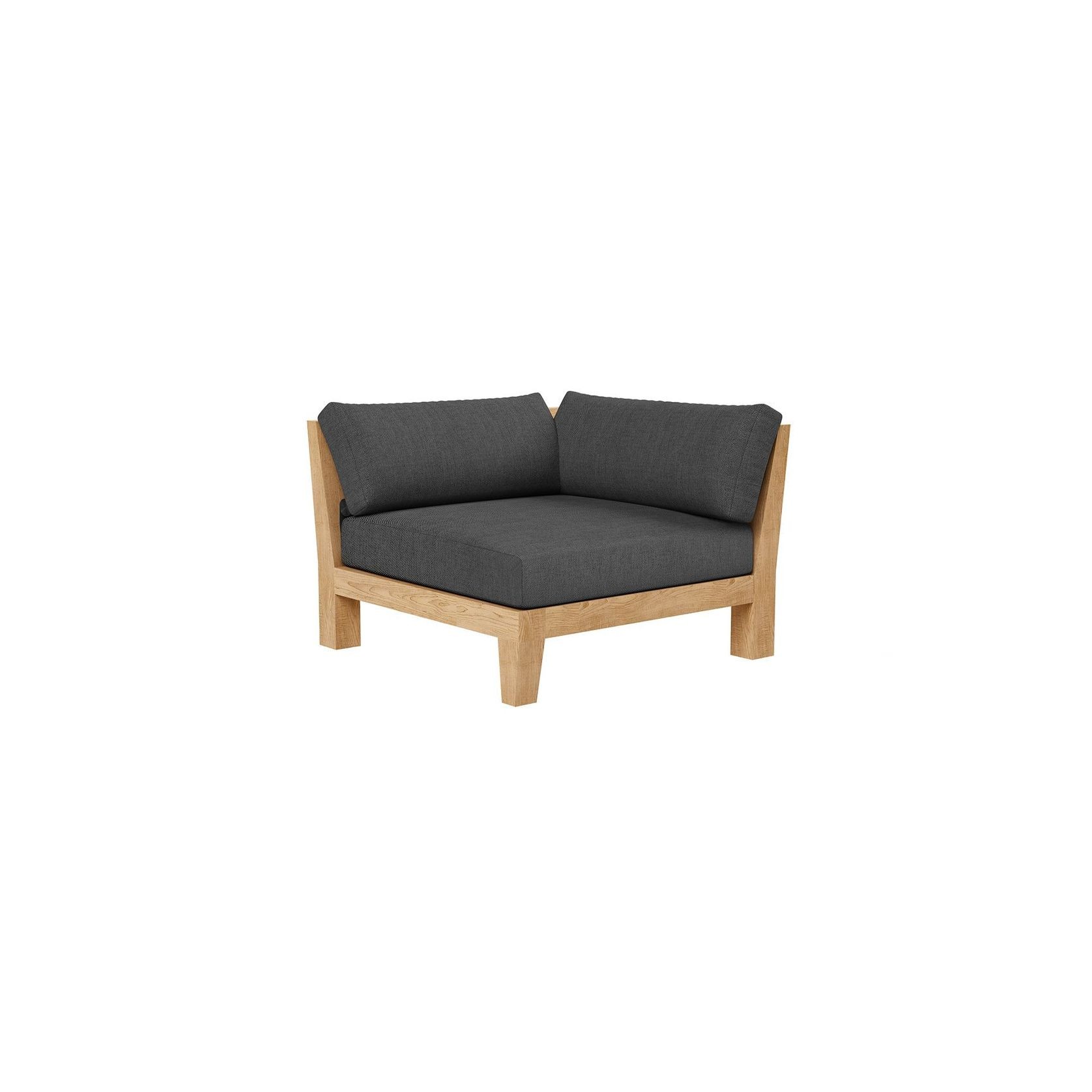 Newport Teak Outdoor Sofa With Ottoman- 4 Seat gallery detail image