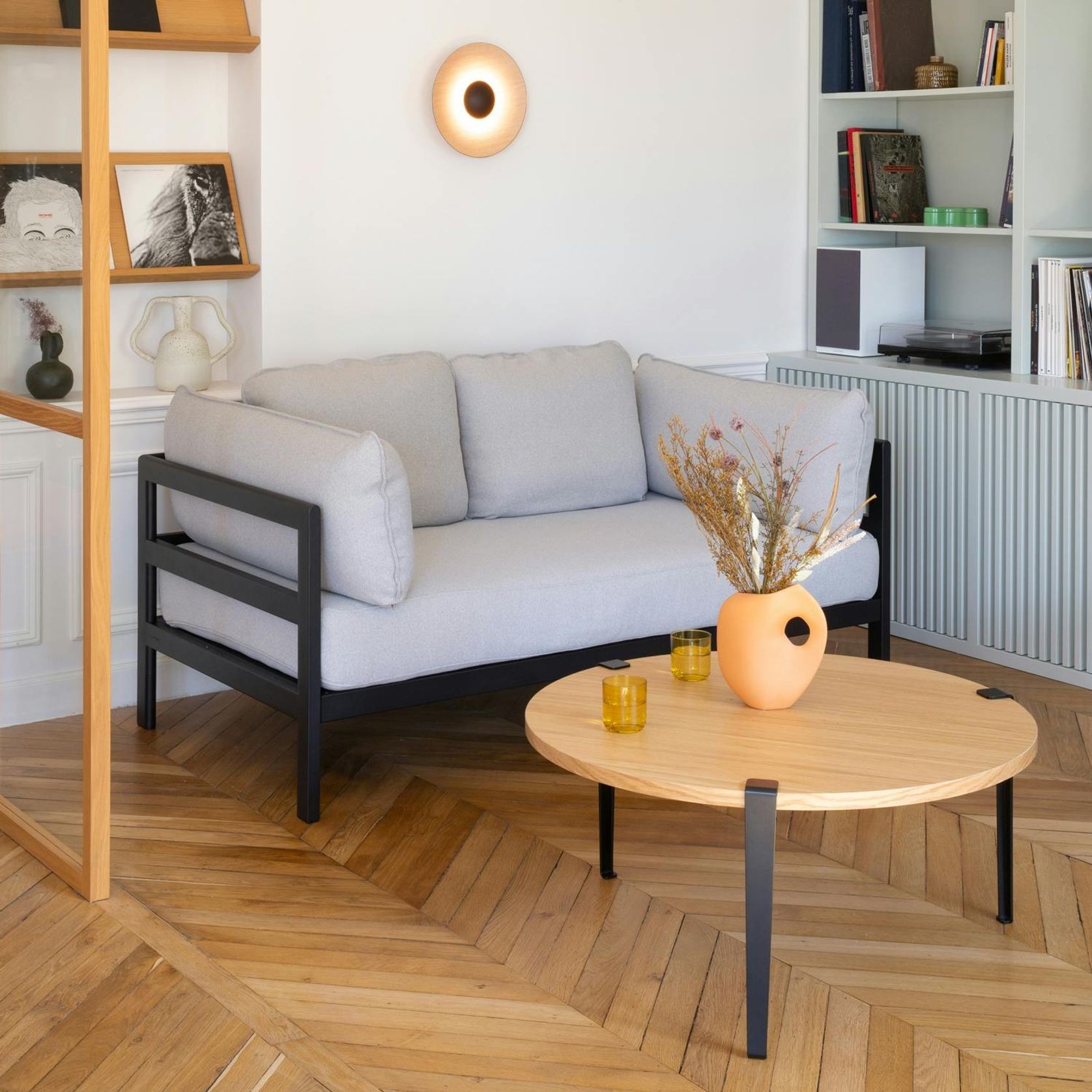 Tiptoe Round Coffee Table - Solid Oak gallery detail image