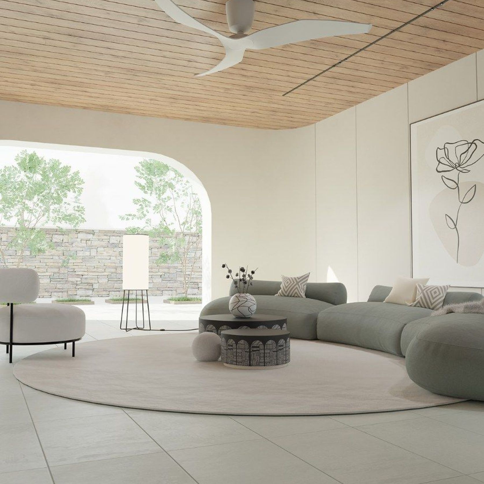 FR 3-Blade Designer Indoor Ceiling Fan gallery detail image
