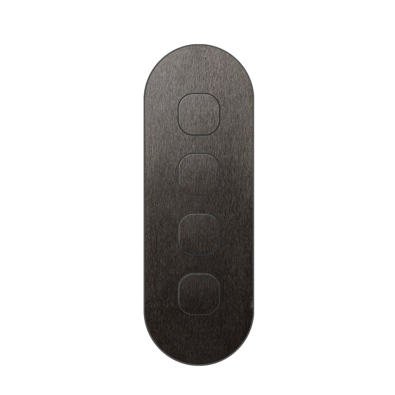 13 Carbon 4 Gang Switch Grid Faceplate gallery detail image
