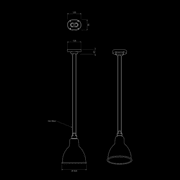 Lampe Gras N°322 Ceiling Light gallery detail image