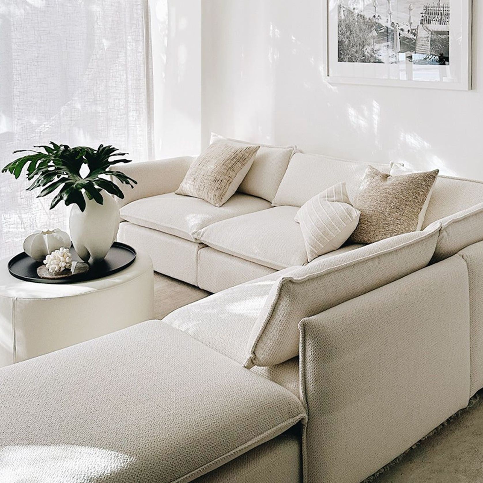 'Malibu' Modular Sofa / 5 Piece / New York-Alabaster gallery detail image