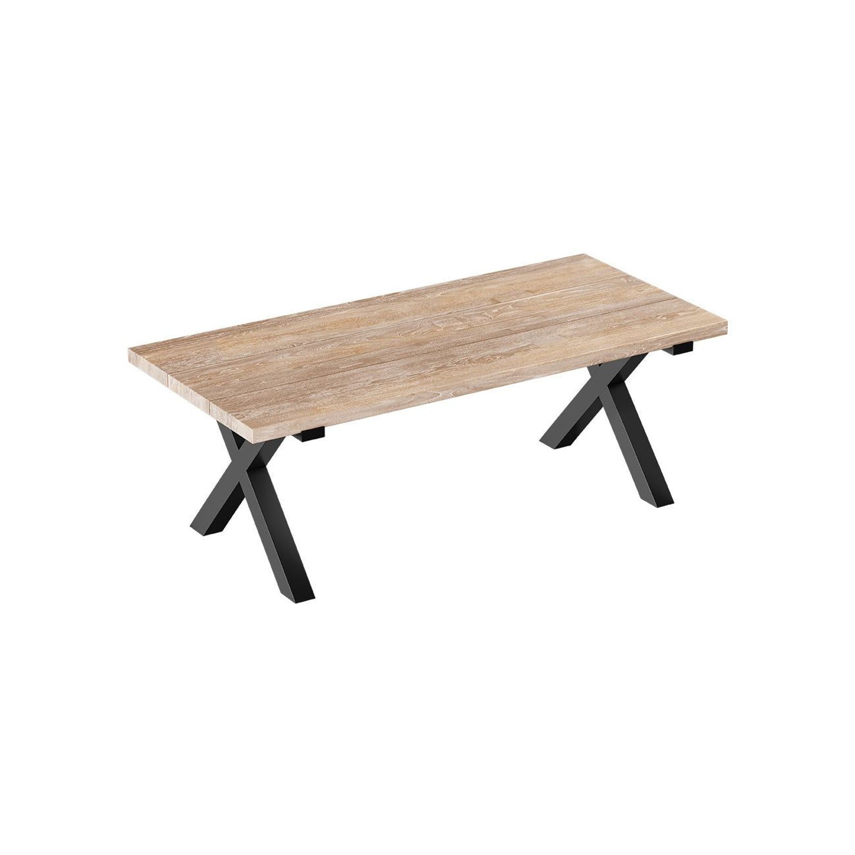 Fortico X-leg Teak Table 200cm gallery detail image
