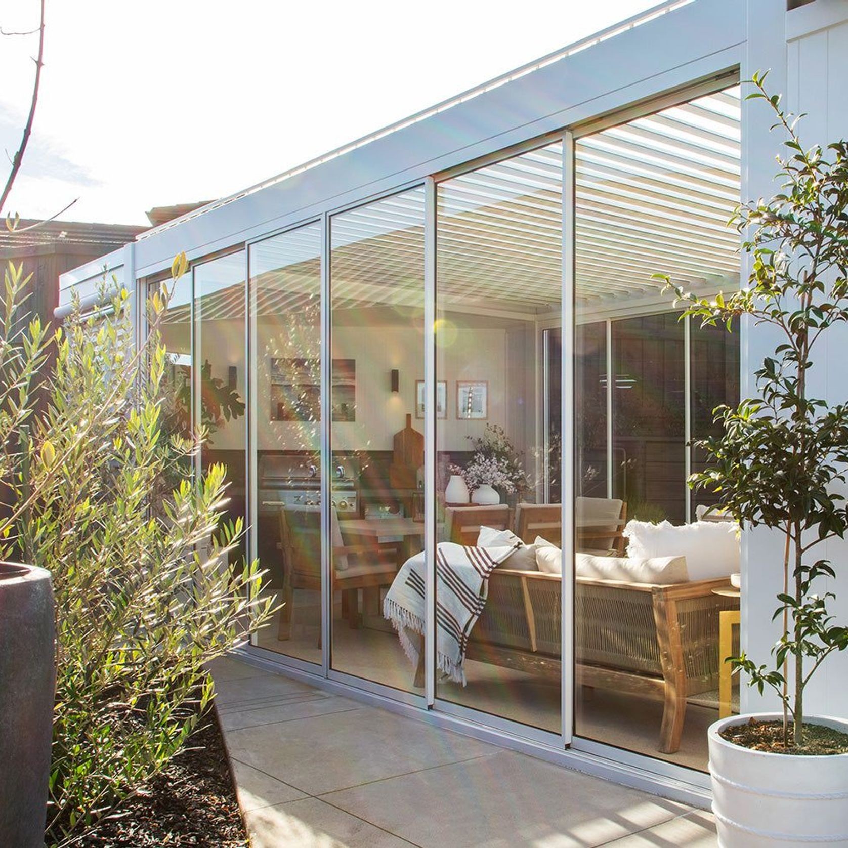 Glass Sliding Door For Tasman Freestanding Pergola gallery detail image