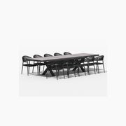 Accentor Extendable Table (240-360)cm With Magpie Chairs 11-Piece Outdoor Dining Set gallery detail image