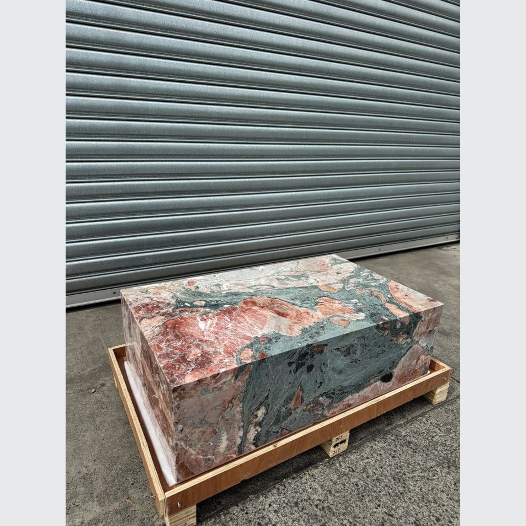 Block Coffee Table - Seasonal Pink Marble - Small | Natural Stone Co. gallery detail image