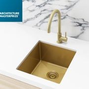 Kitchen Sink - Single Bowl 380 x 440 - Bronze Gold gallery detail image