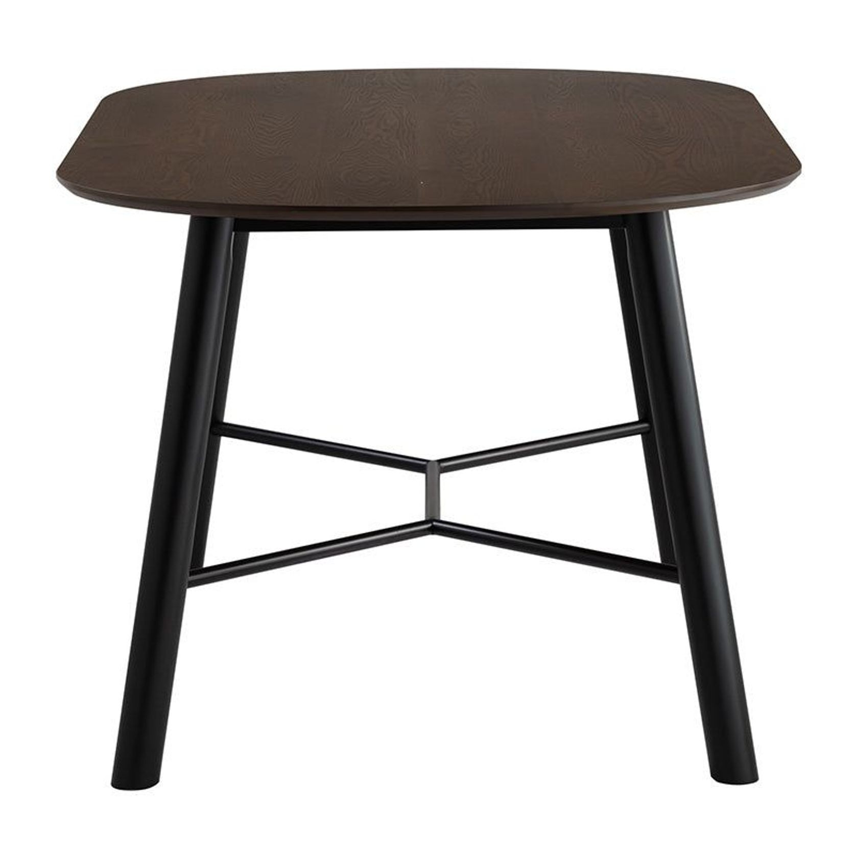 HAROLD Dining Table 160cm - Walnut & Black gallery detail image