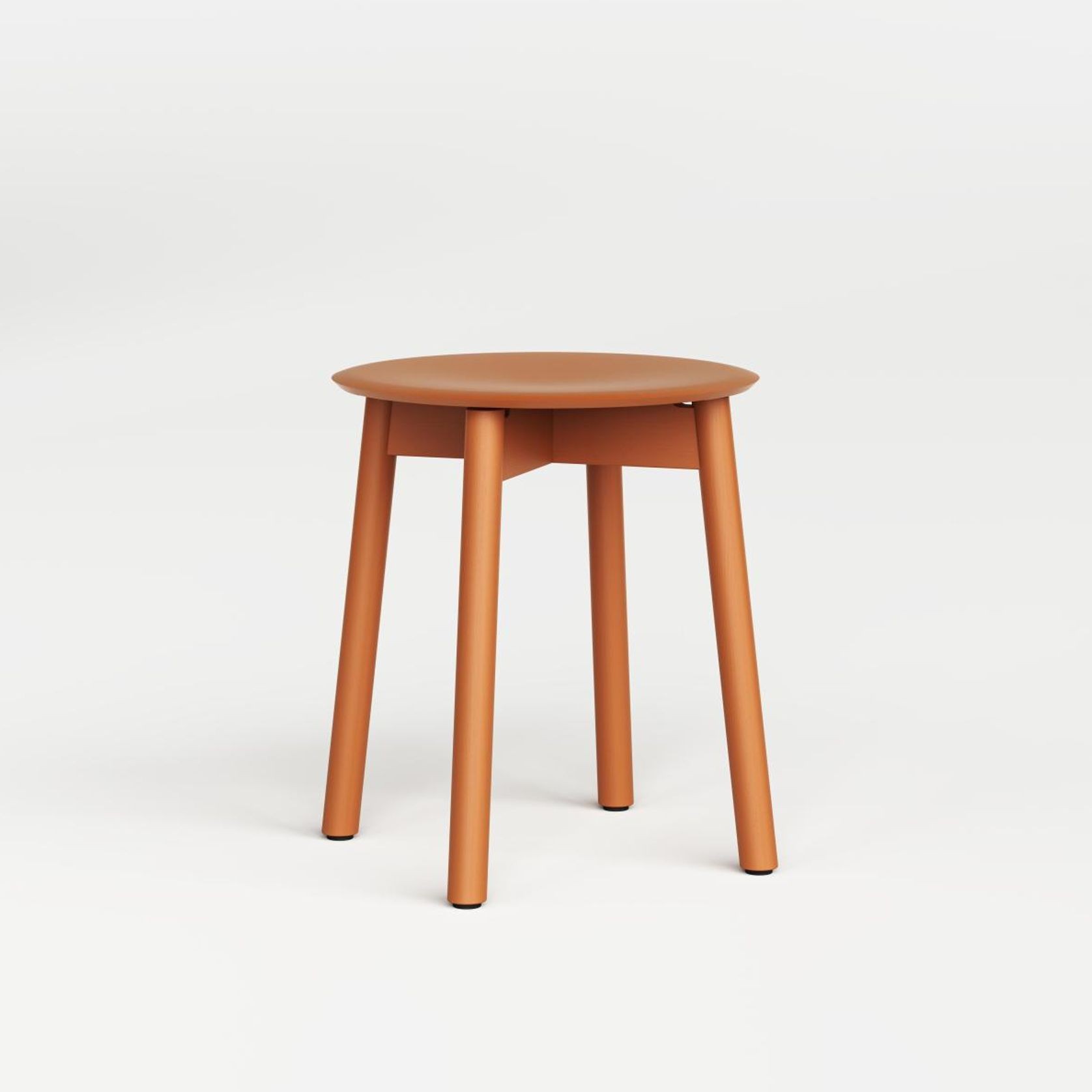 SSD Stool 45cm - Full Oak Wood gallery detail image
