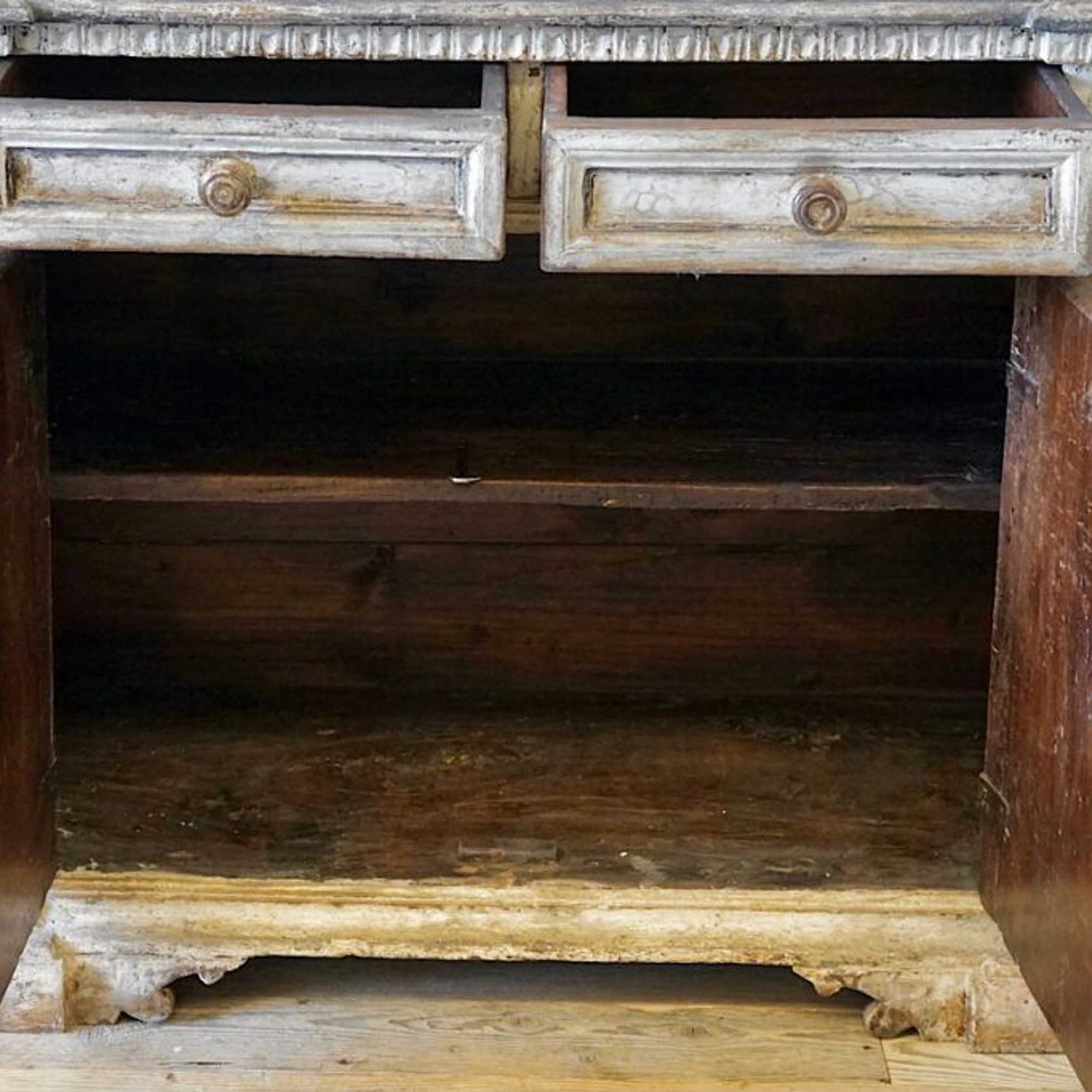 Italian Painted Credenza Sideboard gallery detail image