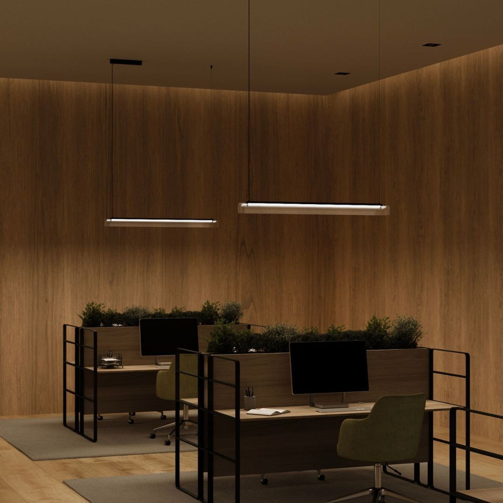 Edge Linear Pendant Light gallery detail image