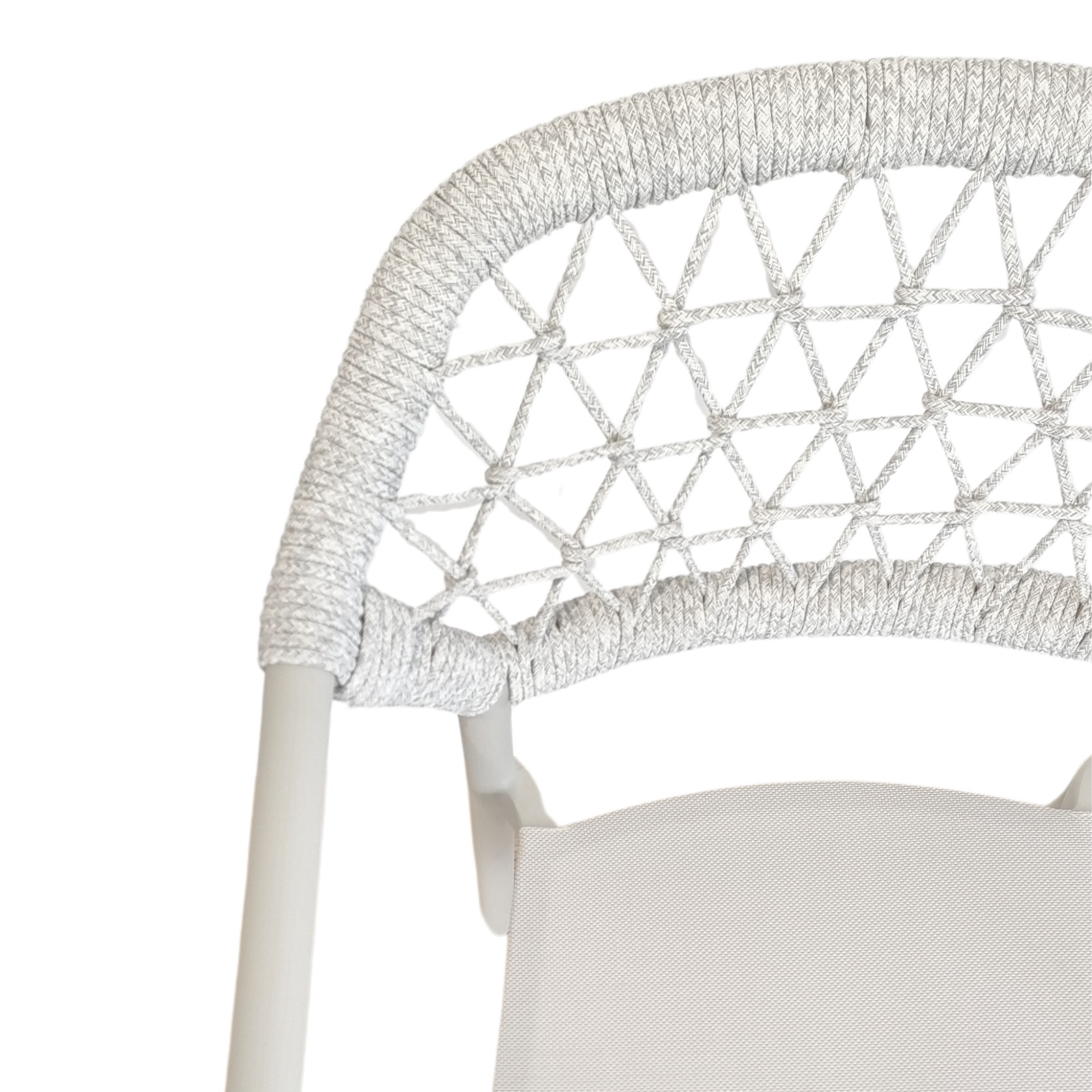 Sarah Outdoor Dining Chair - Light Grey gallery detail image