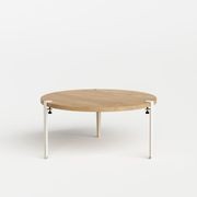 Tiptoe Round Coffee Table - Solid Oak gallery detail image