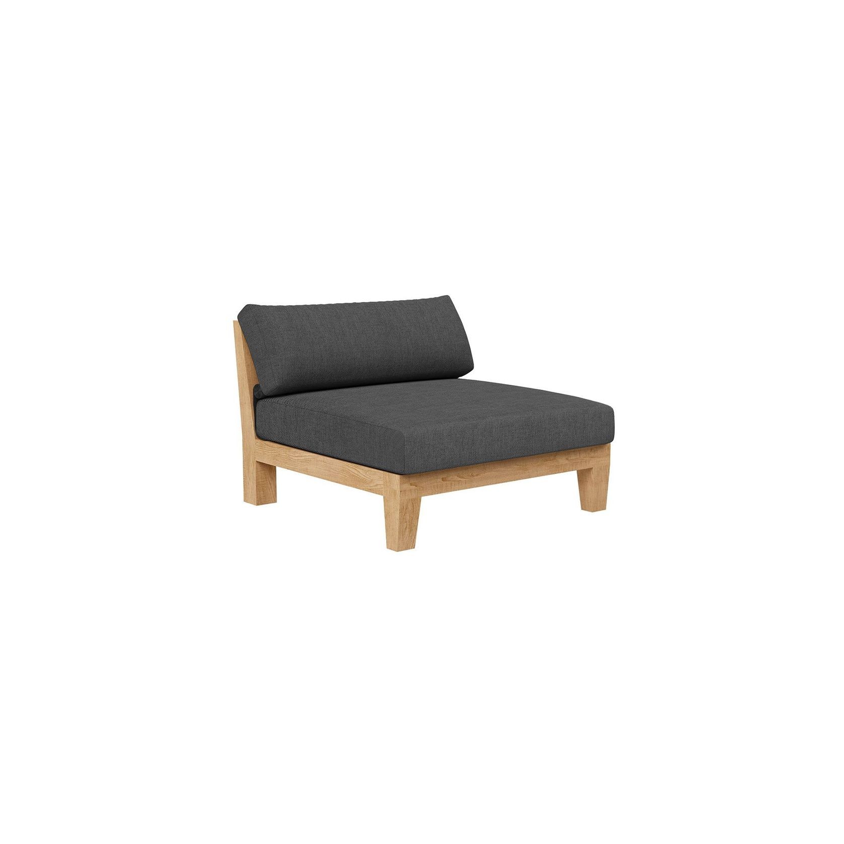 Newport Teak Outdoor Sofa with Armless Chairs - 5 Seat gallery detail image