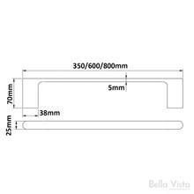 Supra Single Towel Rail gallery detail image