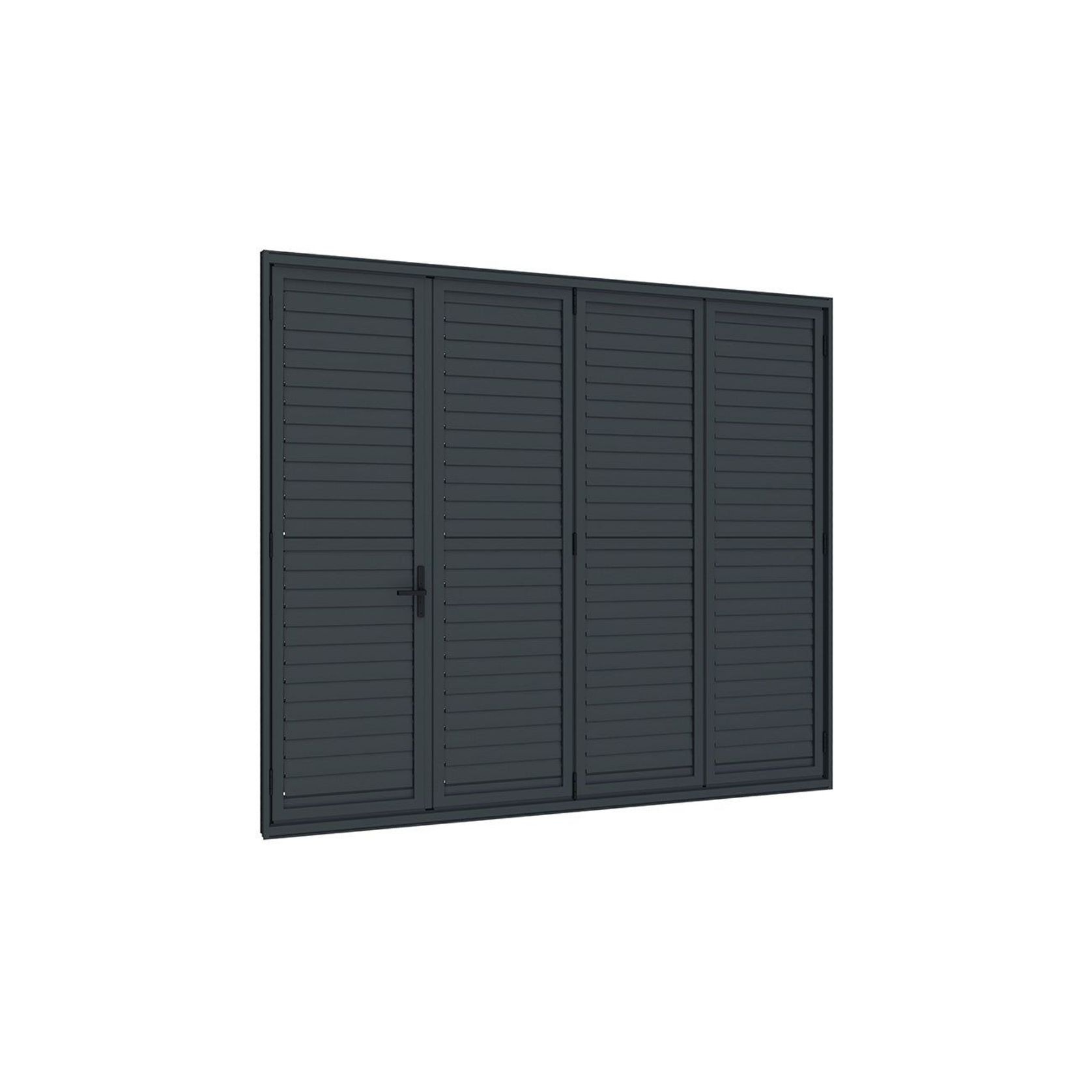 Bifold Shutter Wall For Pacific Wall Mounted Pergola gallery detail image