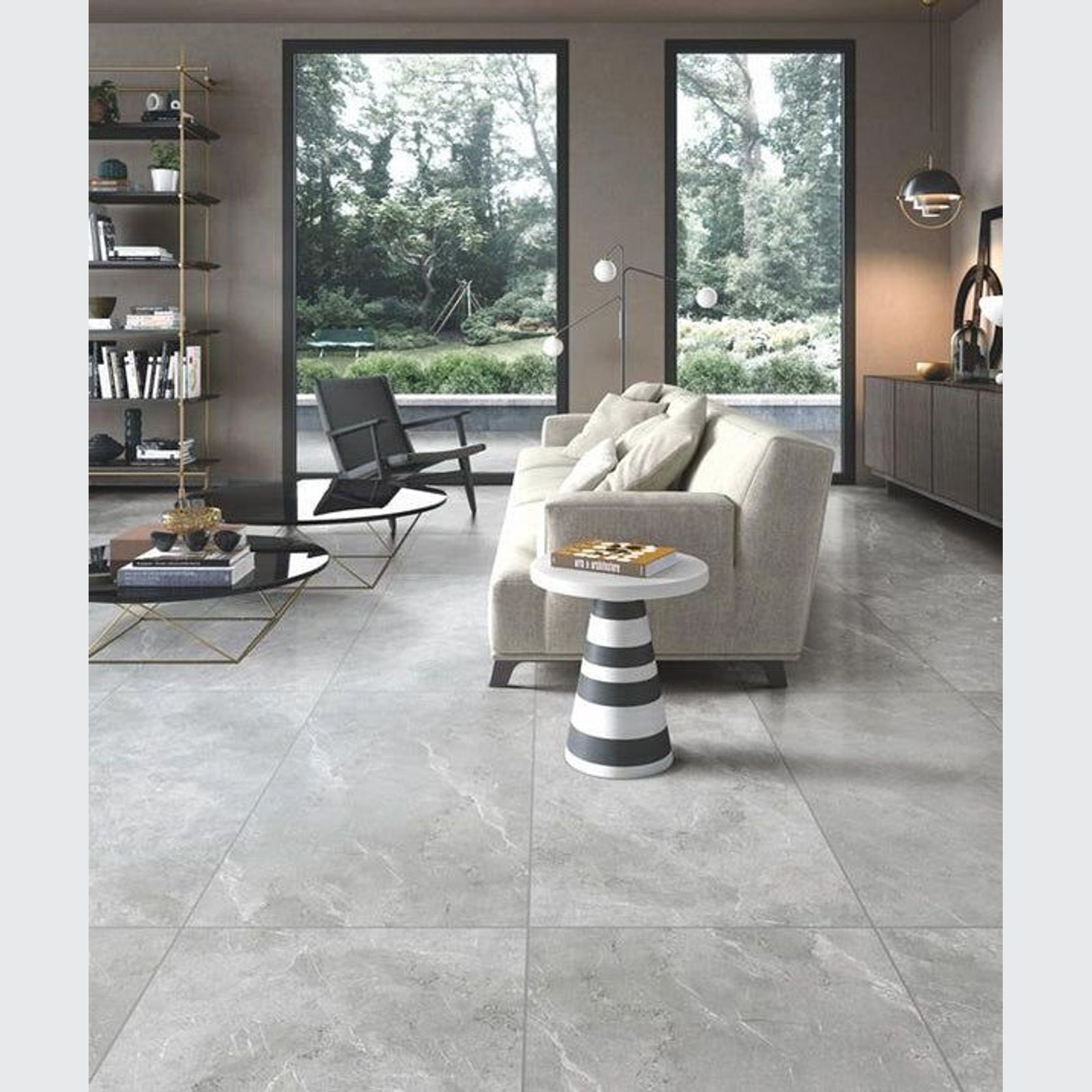 Muses Palazzo Light Grey Matte 600X1200mm Rectangular Tile (Per Box) gallery detail image