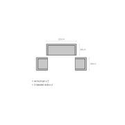 Sandpiper 2.0 Outdoor Three Seater gallery detail image