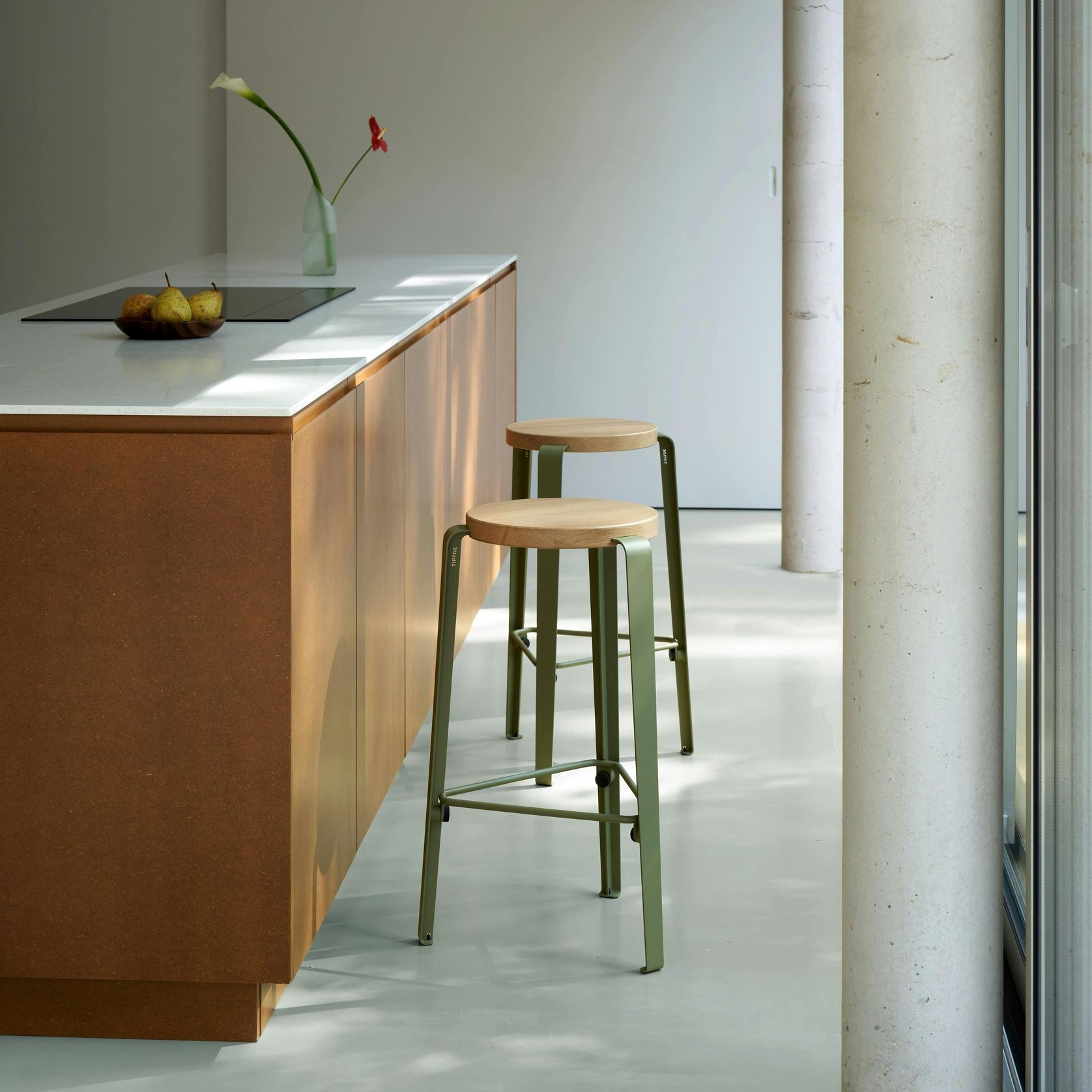 Lou Counter Stool - Oak gallery detail image