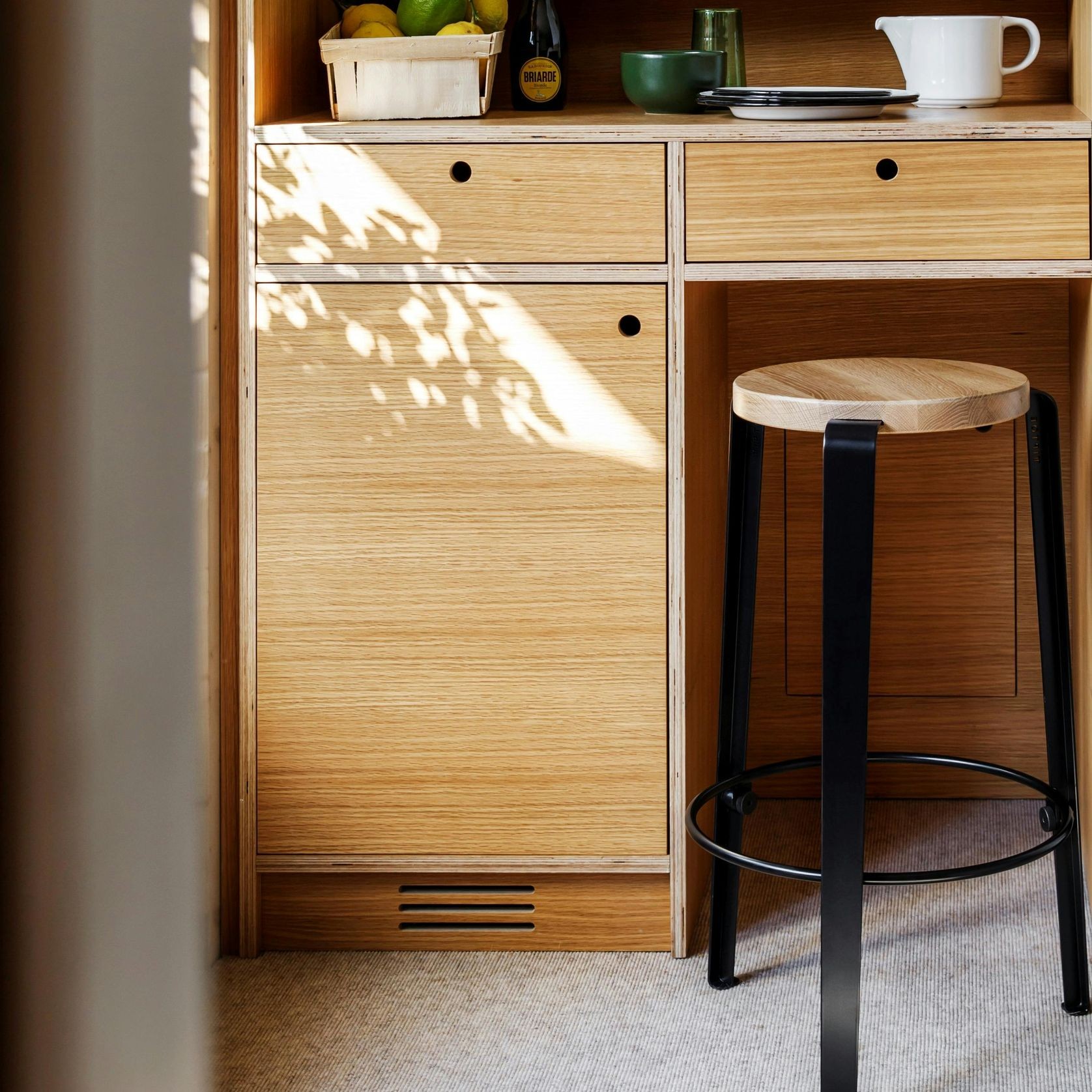 Lou Counter Stool - Oak gallery detail image